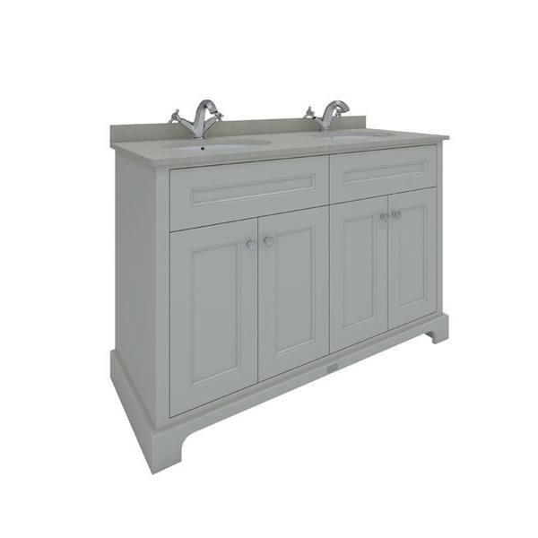 RAK Washington 1200Mm Double Bsn Unit In Greige RAKWBU120505 Bathroomsuites