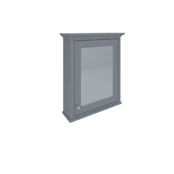 RAK Washington 600Mm Mirror Cabinet In Grey RAKWMC60503 Bathroomsuites