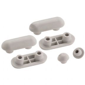 Keramag Plus4 - Renova Nr. 1598123 buffers round and oval Toilet Seat and Buffers