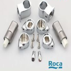 ROCA GIRALDA SENSO HALL SOFT CLOSE TOILET SEAT HINGE SET ONLY CHROME HINGES AI0003200R