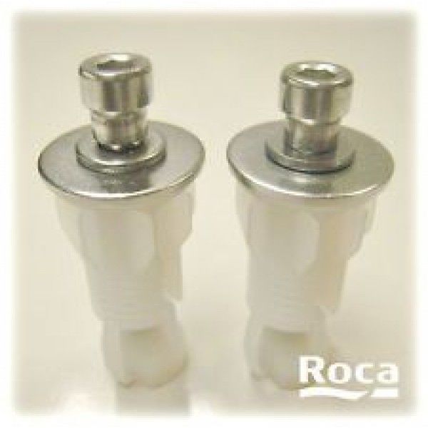 ROCA PAIR TOP FIX PEG WC TOILET SEAT HINGE FIXING KIT SET AI0002500R ROCA TOILET SEAT SPARES A10002500R