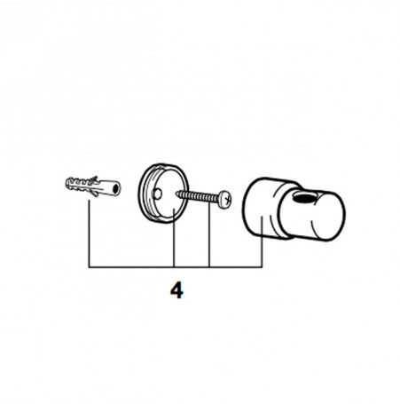 Roca AG0041300R - Kit Fixing Tubes Columns Shower Refill 