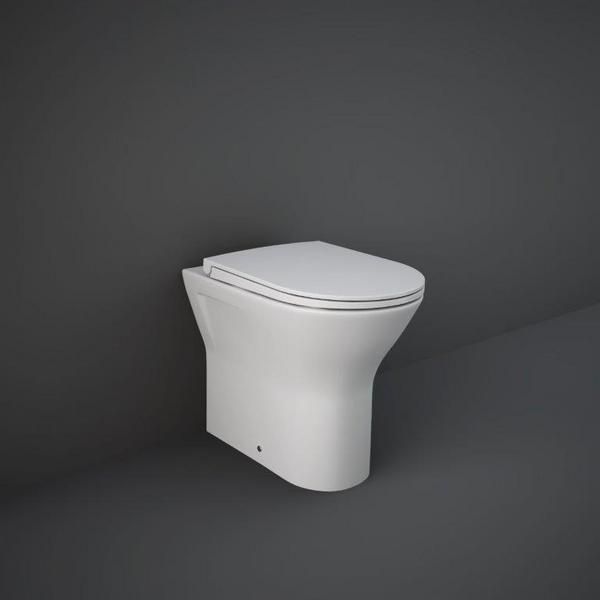 RAK Feeling Rimless Btw Pan In Matt White RST19500A Bathroomsuites