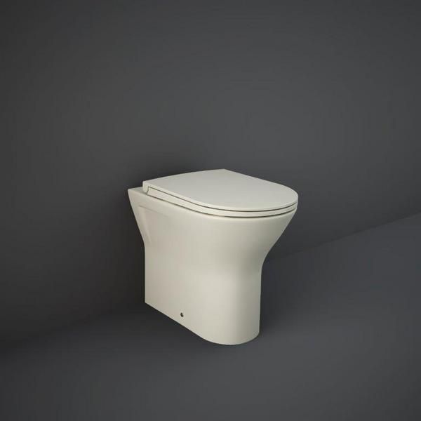 RAK Feeling Rimless Btw Pan In Matt Greige RST19505A Bathroomsuites