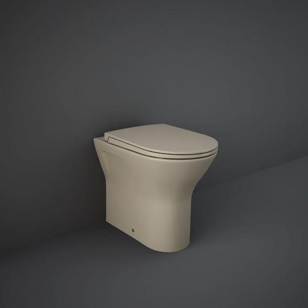 RAK Feeling Rimless Btw Pan In Matt Cappuccino RST19514A Bathroomsuites