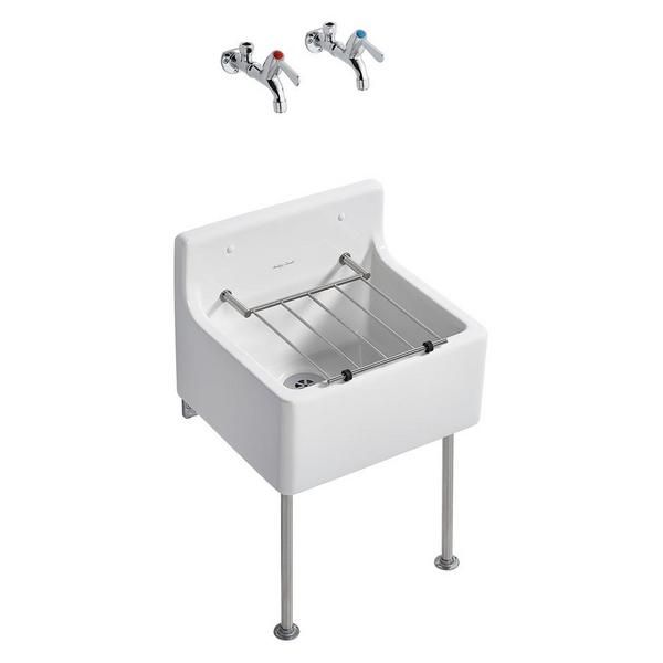 A/Shks S047501 Birch 46cm Cleaners Sink Complete