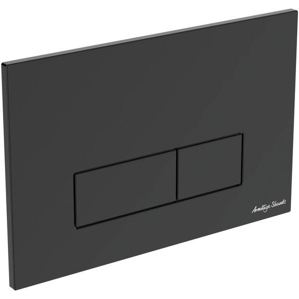 Armitage Shanks S0857A6 Oleas P2 Pnuematic Dual Flush Plate Black