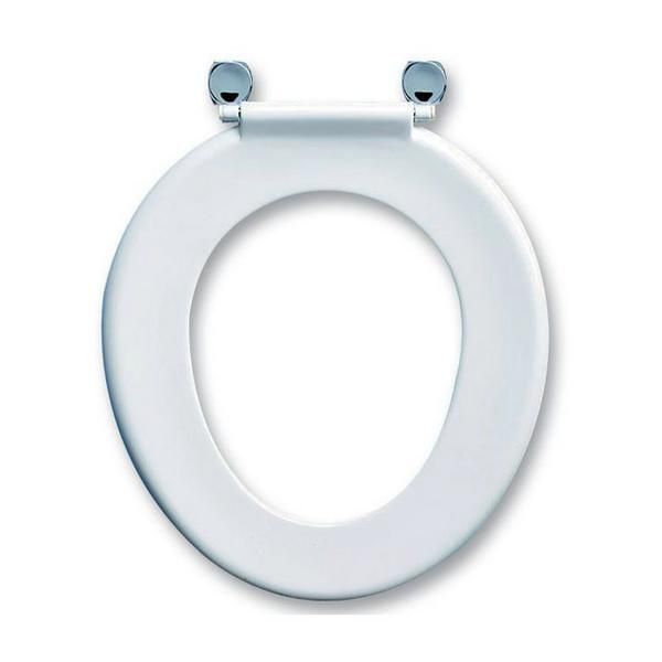 Toilet seat Armitage Shanks Toilet Bakasan toilet seat  with stainless steel rod and chrome plated pillar hinges S406301