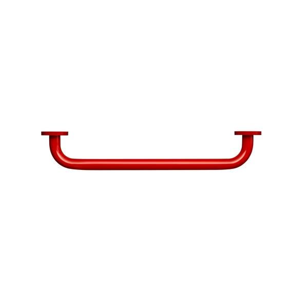 A/Shks S6454GQ Con21 Str Grab Rail Red 60cm