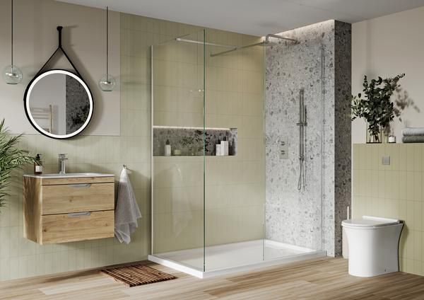 I8 WET ROOM SCREEN 1200MM X 2000MM S8-WET1200CHR