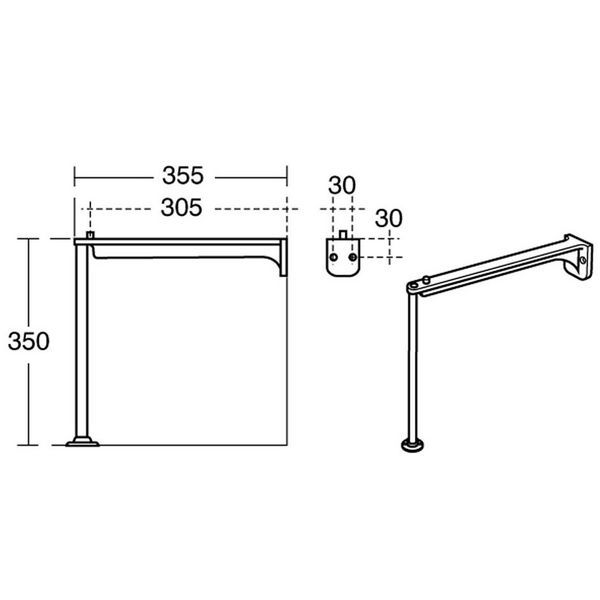 A/Shanks S9281MY 900mm S/S Leg Set