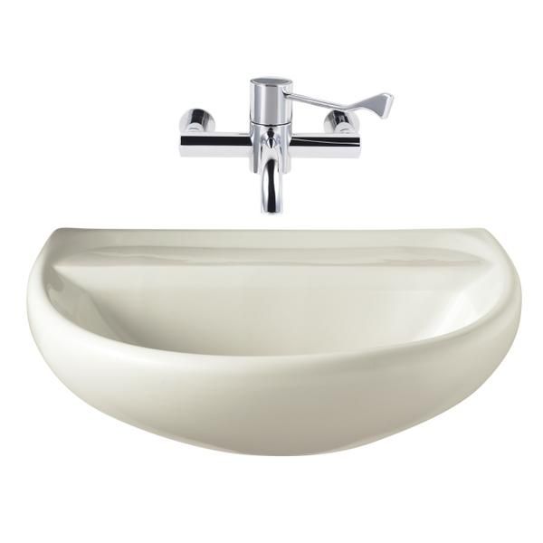 Twyford.SA4350WH.Sola.Medical.Basin.600.NTH....