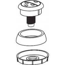 SANIT Actuator dual flush valve chrome SAN0365581  0365581