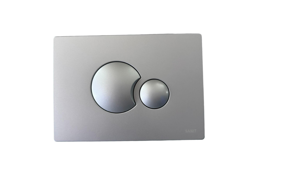 Sanit Push Plate S706 Matt Chrome - Dual Flush Cable Plate (16.706.93..0000)
