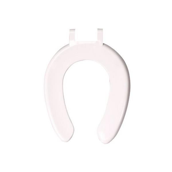 Celmac.SCR53WH.Crescent.Seat.Only.(SS.Ftgs).Wht...