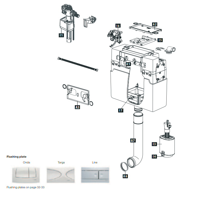 Schwab Concealed flushing cistern 187 - Filling valve 747