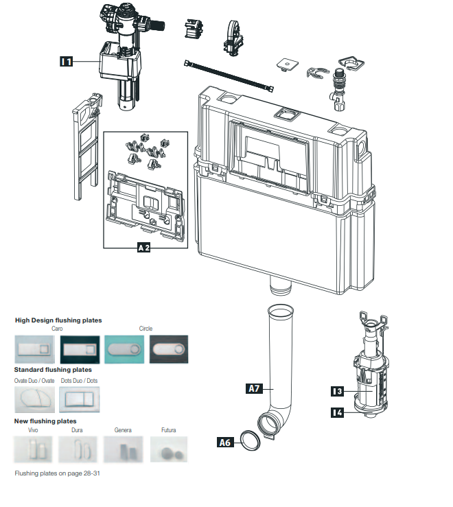 Schwab Concealed flushing cistern 189 - Filling valve 747
