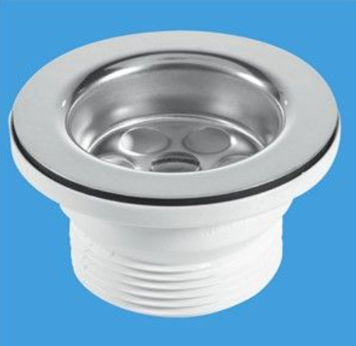 McAlpine BSW9PC 1.1/4in Centrepin Bath Waste p & c With Chain