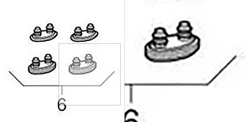 Geberit 242.174.00.1 Raised Compensation Buffer Pads