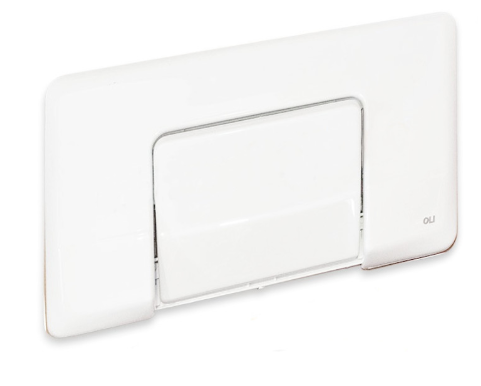 Régiplast / OLI  - Diamante White control flush  plate 114583/ 050023