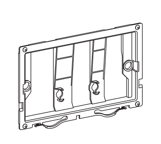 Fixation set for ZONE MODE TREND ISO push plate brackets used with Slimline/1180mm or newer 820/980 (ABSP-20-0116)