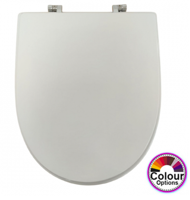 Simas Luna Toilet Seat & Cover Polyester Resin S417P01/E - White- NOT ORIGINAL