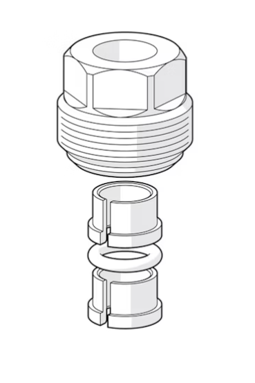 Connection nipple Oras 159684 for copper pipe 501076834