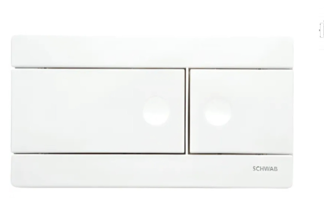 Schwab 360160 Line Flush Plate White