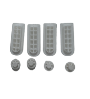 Flaminia Replacement Bumper and Damper Set KITPCQK03 a set of toilet seat bumpers, which are small rubber or plastic pieces designed to cushion the toilet seat and prevent it from slamming against the bowl. They also help to keep the seat level and preven