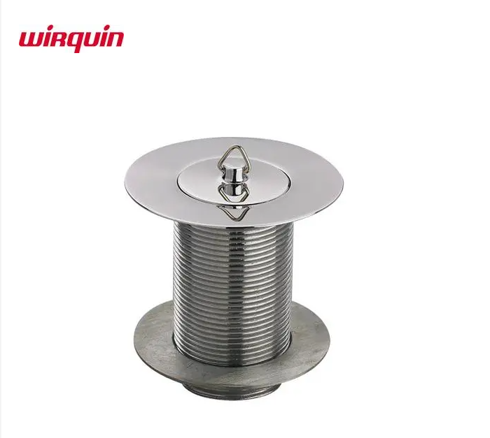 Wirquin long/solid sink waste 1 1/2in Chrome Plated C50270