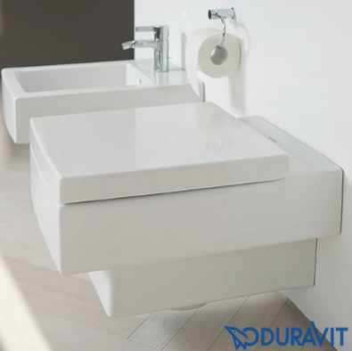 Duravit Vero Soft Closing White Square Toilet Seat 0067690095