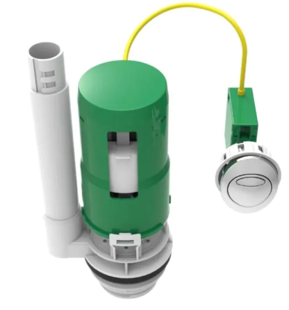 Dudley Victoria Cable Operated Dual Flush Valve With Button 1½