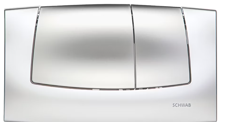 Schwab Onda 227747 Dual Flush plate Chrome