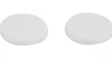 Keramag/Geberit 596403000 cover caps in alpine white (2 pieces)