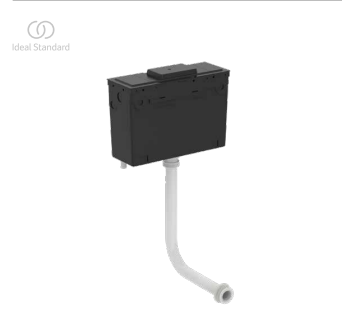 Ideal Standard Conceala 2 Universal Height Bottom Inlet Cistern, 6/4 Litre Dual Flush, Pneumatic, No Button (Product Code: E212467)