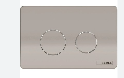 Serel P57-0180 Matt Chrome Flush Plate