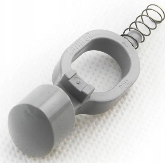 Hansgrohe 97408000 grey replacement push-button assembly set primarily used for Hansgrohe Ecostat 1001 and related thermostatic shower mixer valves pack of 10