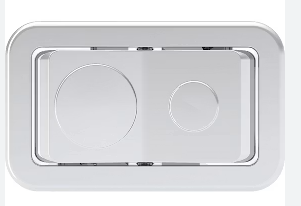 IFO / IDO 245.856.21.1 chrome dual-flush push button assembly