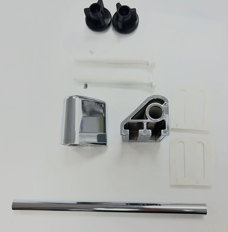 Celmac Calypso SCA21 dual position plastic toilet seat Hinges Chrome