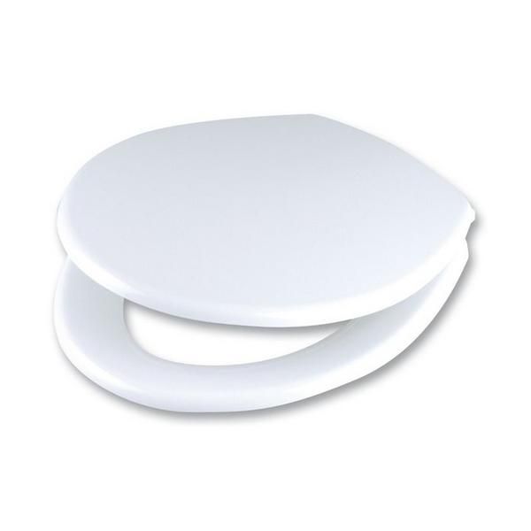Wirquin Celmac EMERALD - Toilet seat and Cover Top Fix hinges SEM18WH white 5017134116212