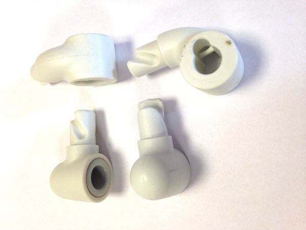 Set of straps (screw-in), white for Toilet Seats A9153000