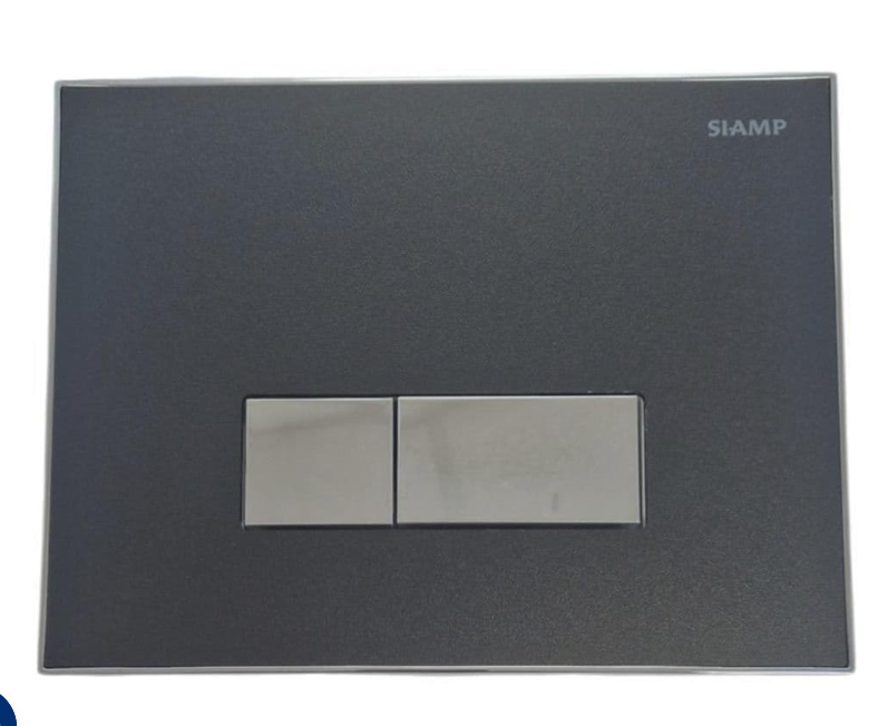 Siamp Album Black 90 Flush Plate 31169210