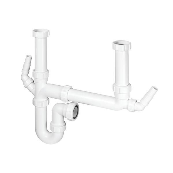 McAlpine SK2A 2-Bowl Spacesaver Sink Kit (30)