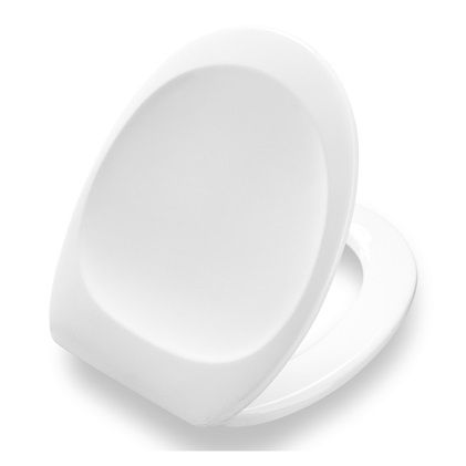 Standard toilet seat incl. universal hinge in stainless steel