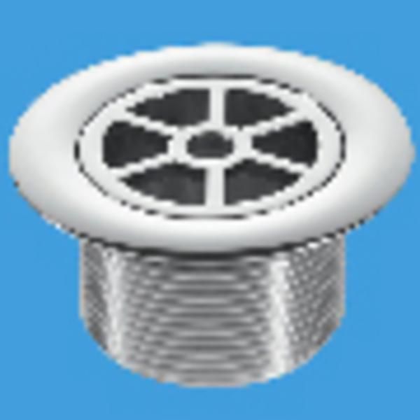 McAlpine 85mm Shower Trap Grid Chrome Plated Brass STW85CPB