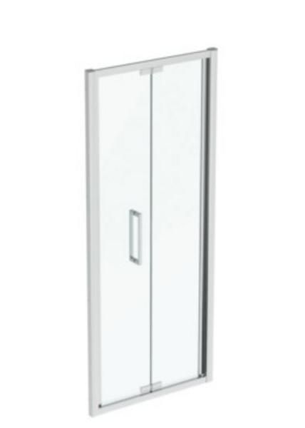 Ideal Standard  IS i.life 900 Infold Door  with Idealclean clear glass - bright silver finish  T4928EO