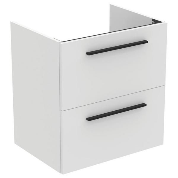 Ideal Standard  Ideal Standard i.life A 60cm wall hung vanity unit with 2 drawers (separate handles required), quartz grey matt  T5255NG