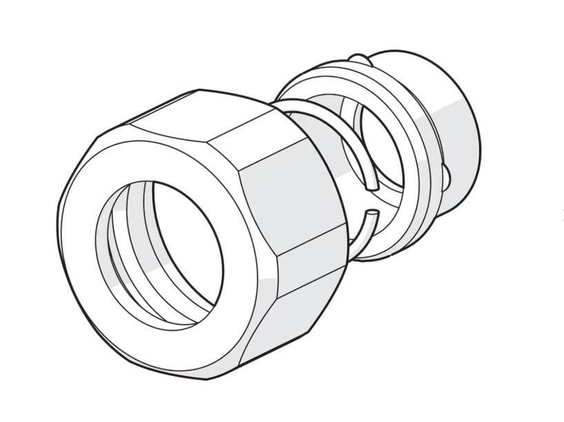 TAP SPARE PART ORAS 239291 THREADED NUT 3/4