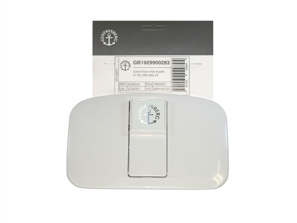 Toilet Cistern Cover 390 White , Part No. GB1929900283