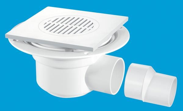 McAlpine TSG50-T6WH 50mm Trapped Shower Gully(10bx TSG50T6WH Bathroomsuites